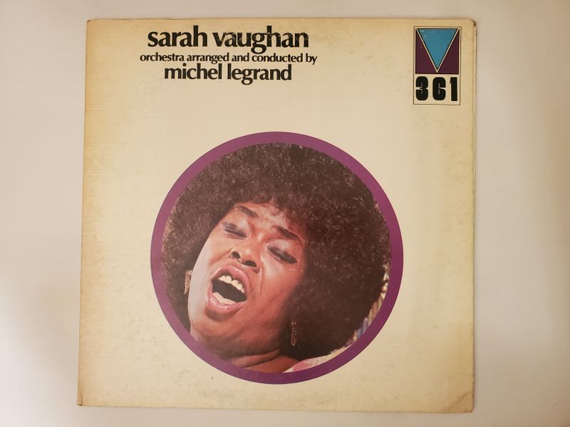 Sarah Vaughan Sarah Vaughan (orchestra arranged and conducted by Michel Legrand) vinyl record